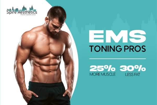 image of man with benefits of EMS toning pros treatment to help combat weight gain Nottinghamshire