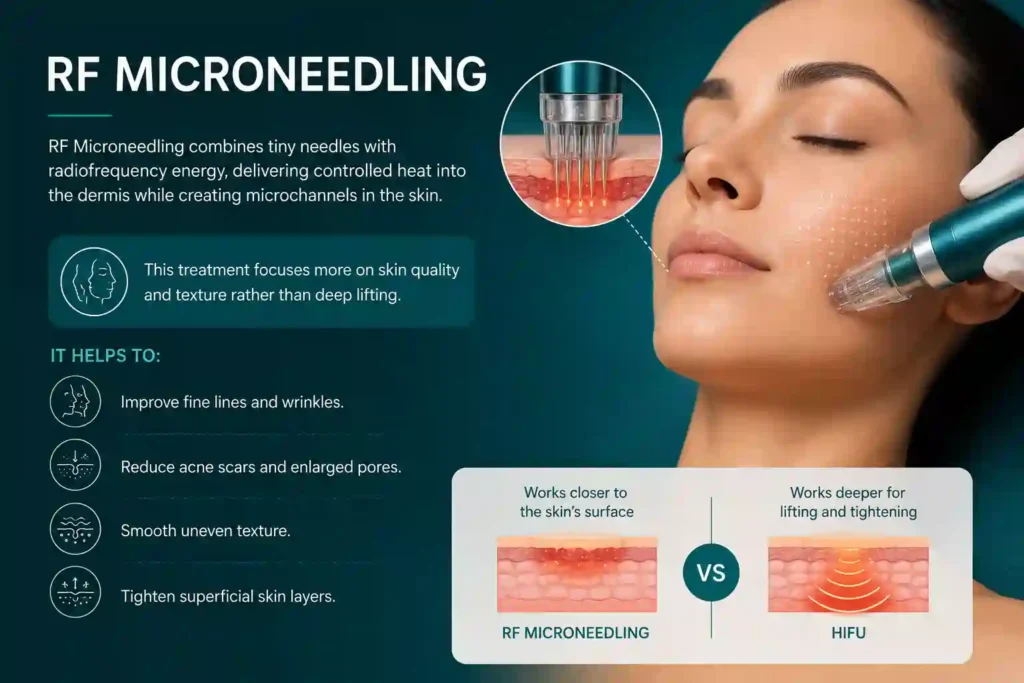 What Does RF Microneedling Do That HIFU Alone Cannot Nottinghamshire