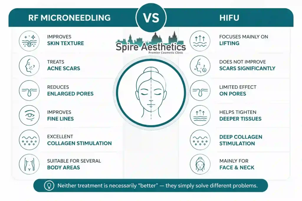 RF Microneedling vs HIFU: Which Treatment Gives Better Results Nottinghamshire?